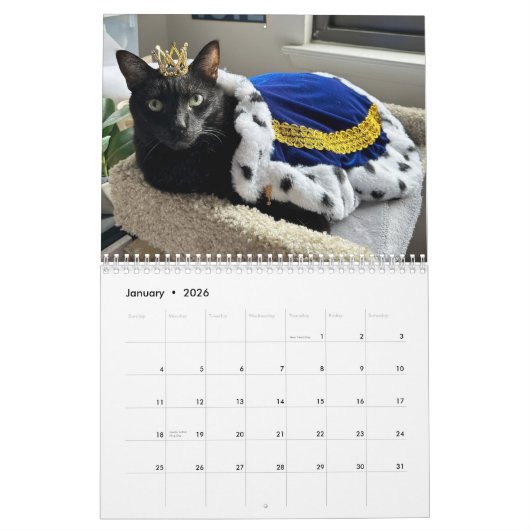 Manny Halloween Cat 2025 Kalender (Jan 2026)