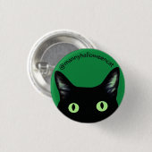 Manny Halloween-Katzen-Button Button (Vorne & Hinten)
