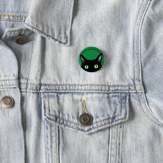 Manny Halloween-Katzen-Button Button (Beispiel)