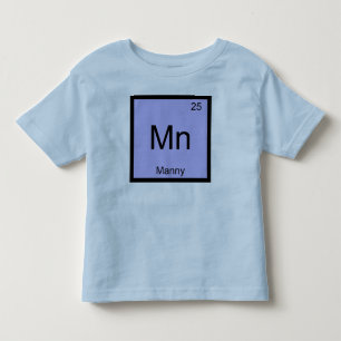 Manny Name Chemie Element Periodensystem Kleinkind T-shirt