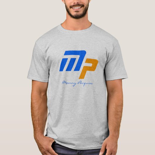 Manny Pacquiao Grau T-Shirt (Vorderseite)