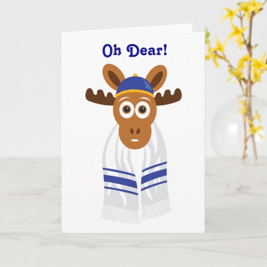 Manny The Elch Head_Bar Moosevah_Oh Lieber! Karte (Gelbe Blume)