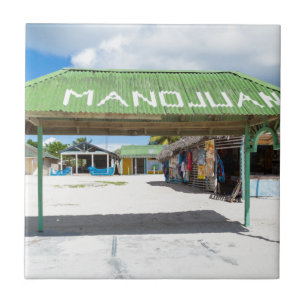 Mano Juan village in Saona Domenican Republic Fliese