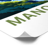 Manoa Falls Hawaii Travel Print Poster (Ecke)