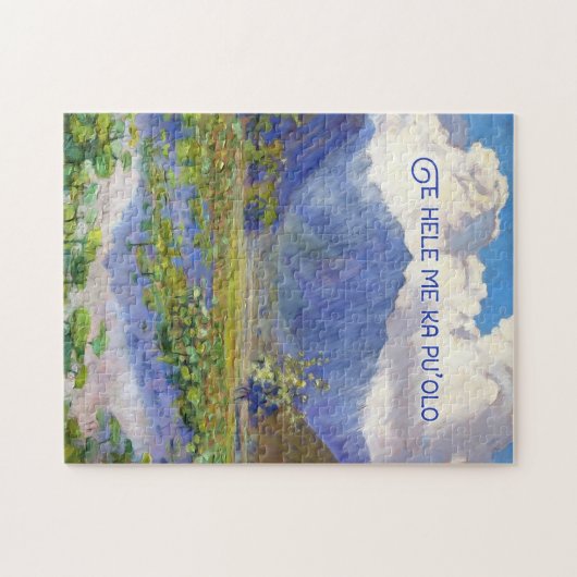 Manoa Valley Malerei Hawaiianische Inseln Puzzle (Horizontal)