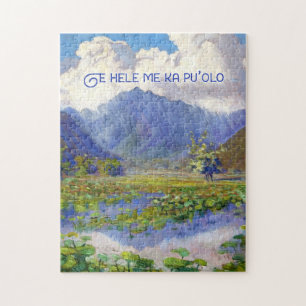 Manoa Valley Malerei Hawaiianische Inseln Puzzle