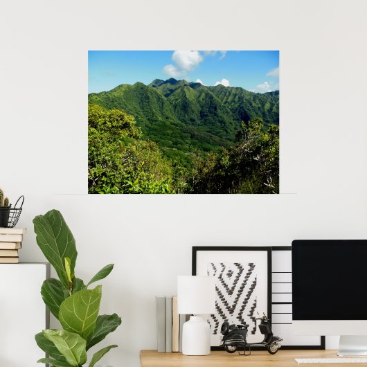 Manoa Valley Morning Poster (Heimbüro)