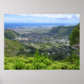 Manoa Valley nach Waikiki Poster (Vorne)