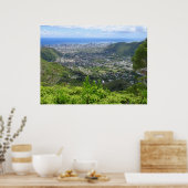 Manoa Valley nach Waikiki Poster (Küche)