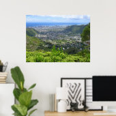Manoa Valley nach Waikiki Poster (Heimbüro)