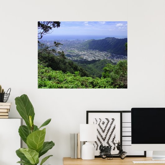Manoa Valley, O'ahu, Hawai'i Poster (Heimbüro)