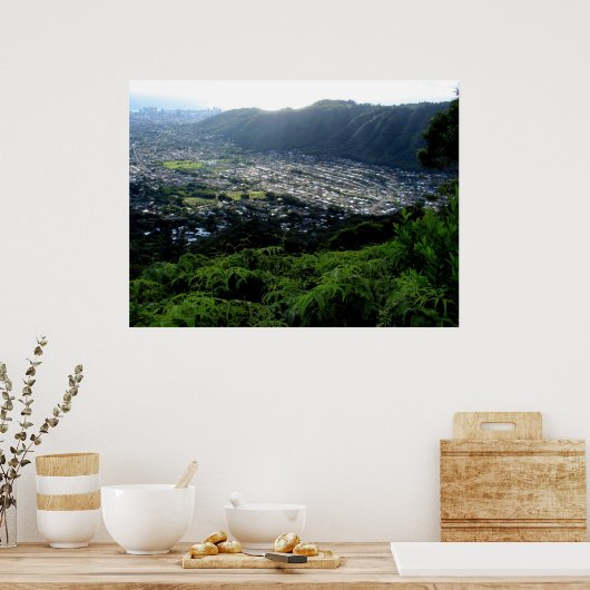Manoa Valley, O'ahu, Hawai'i Poster (Küche)