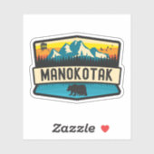 Manokotak, Alaska Aufkleber (Blatt)