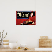 MANOLI Cigars Hans Rudi Erdt German Sachplakat Poster (Küche)