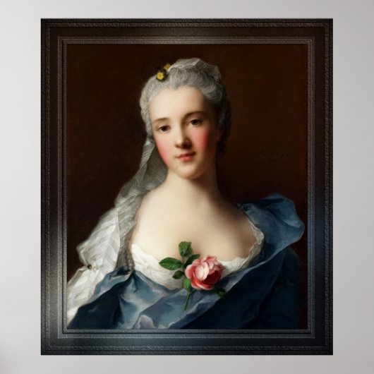 Manon Balletti von Jean-Marc Nattier Poster (Vorne)