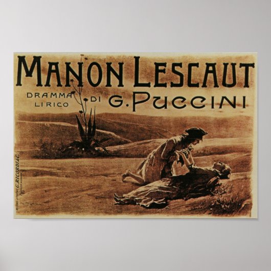 Manon Lescaut Poster (Vorne)