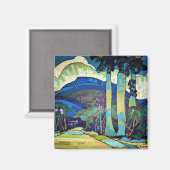 Manookian - hawaiianische Landschaft Magnet (Vorderseite/Rückseite)