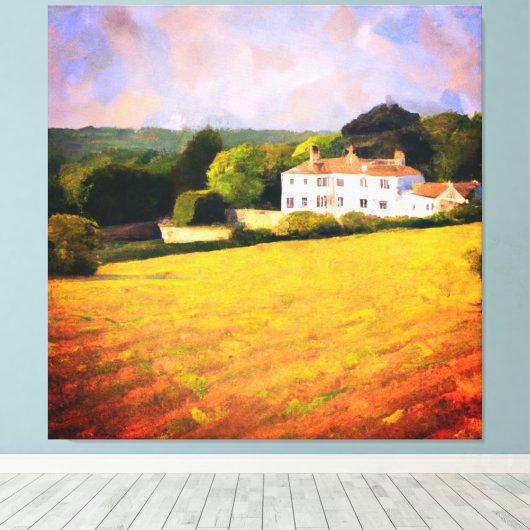 Manor House Leinwanddruck (Insitu (Holzboden))