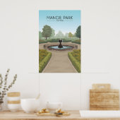 Manor Park Sutton Reiseplakat Poster (Küche)
