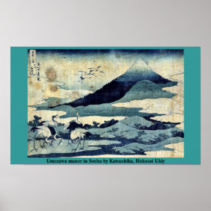 Manor Umezawa in Soshu von Katsushika, Hokusai Uki Poster
