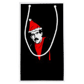 Manos bringt kleine Vorlagengeschenk-Tasche zurück Kleine Geschenktüte (Rückseite)