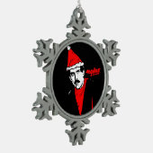 Manos bringt Vorlagenverzierung zurück Schneeflocken Zinn-Ornament (Links)