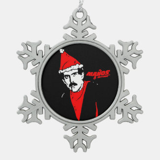 Manos bringt Vorlagenverzierung zurück Schneeflocken Zinn-Ornament