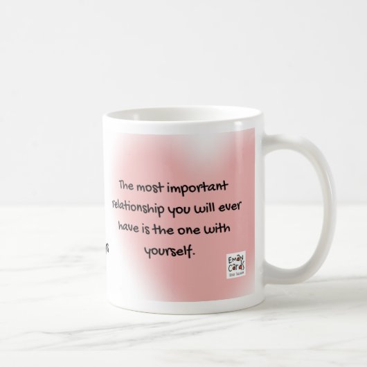 #ManoSays - Witty Line on Self Love - Kaffeetasse (Rechts)