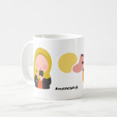 #ManoSays - Witty Line on Socializing Online - Kaffeetasse (Vorderseite Links)