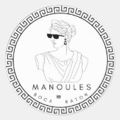 Manoules Kleine Aufkleber (Vorderseite)