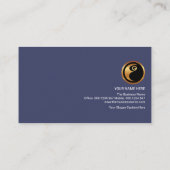 Manpower Consultant für blaue vertikale Streifen Visitenkarte (Rückseite)