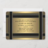 Mans 50. Geburtstagsparty Einladung (Rückseite)