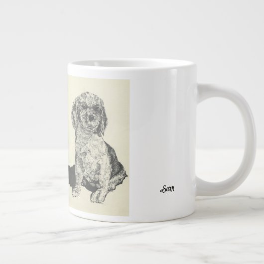 Mans Best Friend Cocker Spaniel Jumbo-Tasse (Rechts)