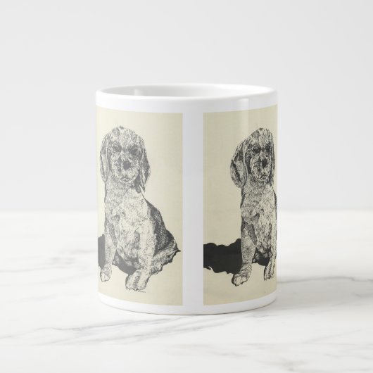 Mans Best Friend Cocker Spaniel Jumbo-Tasse (Vorderseite)