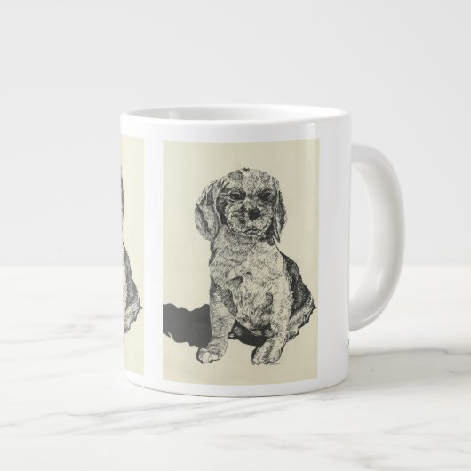 Mans Best Friend Cocker Spaniel Jumbo-Tasse (Vorderseite Rechts)