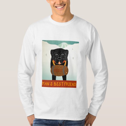 Mans Best Friend - Langärmelige T- Stephen Huneck T-Shirt (Vorderseite)