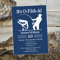 Man's It's O-Fish-al Fisherman 60. Geburtstagspart