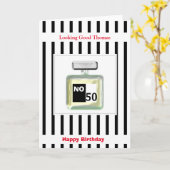 Man's Personalized Birthday Karte (Gelbe Blume)