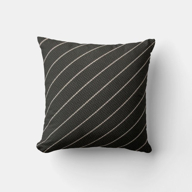 Mans Pinstrip Anzug Kissen (Vorderseite)