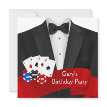 Mans Poker Birthday Party