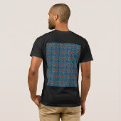 Mans stone gemustertes Design dunkelgrau blau T-Shirt (Schwarz voll)
