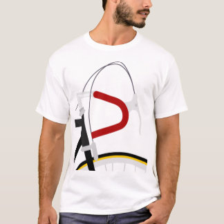 Mans Vintage Road Bike. Auf deinem Fahrrad. T-Shirt