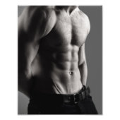 Manscape in Grey Hot Typ Poster (Vorne)