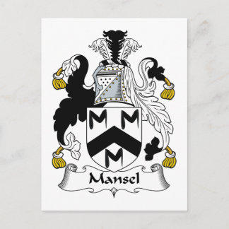 Mansel Familienwappen Postkarte