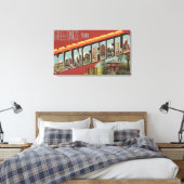 Mansfield, Ohio - Große Buchstabenszenen Leinwanddruck (Insitu (Schlafzimmer))