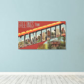 Mansfield, Ohio - Große Buchstabenszenen Leinwanddruck (Insitu (Holzboden))