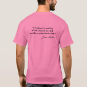 Mansfield Park T - Shirt (Rückseite)