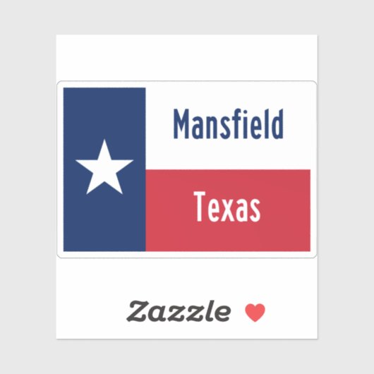 Mansfield Texas Aufkleber (Blatt)