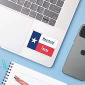 Mansfield Texas Aufkleber (Laptop mit iPhone)