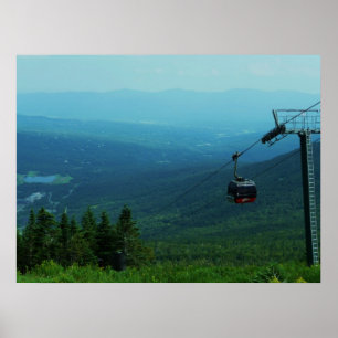 Mansfield Tram, Stowe, Vt. Poster